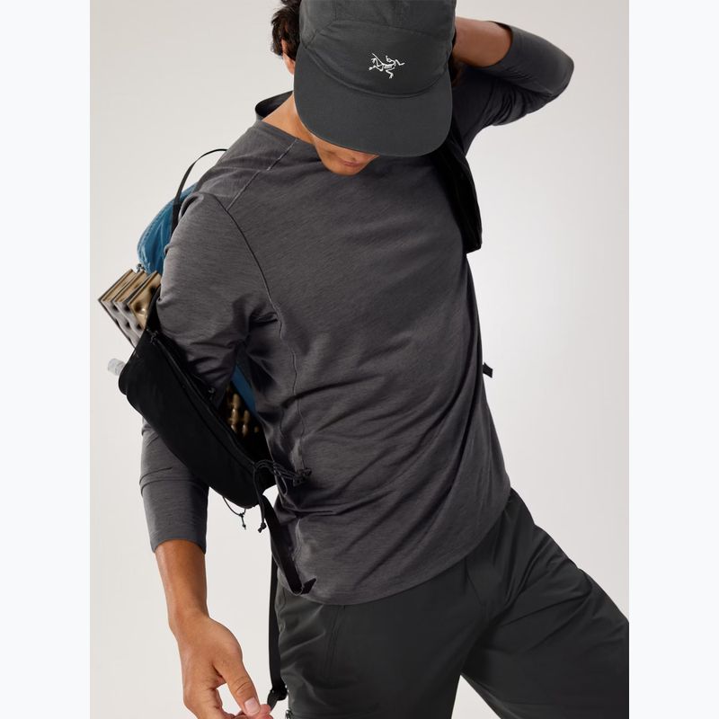 Langärmliges Trekking-Shirt für Herren Arc'teryx Cormac Crew black heather 4