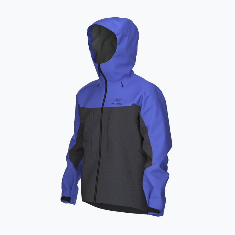 Herren Arc'teryx Alpha electra / schwarz saphir Regenjacke 3