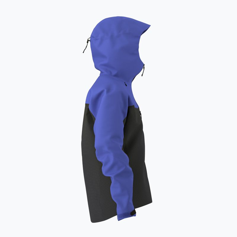 Herren Arcteryx Alpha electra / schwarz saphir Regenjacke 4