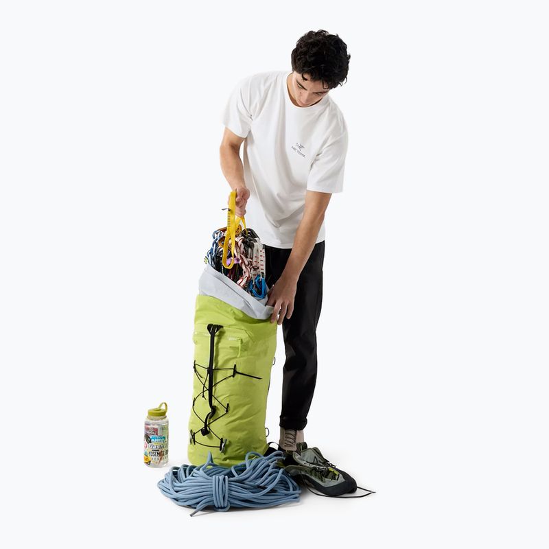 Herren-Shirt Arc'teryx Kragg Sl Cotton Bird Word white light/black 2