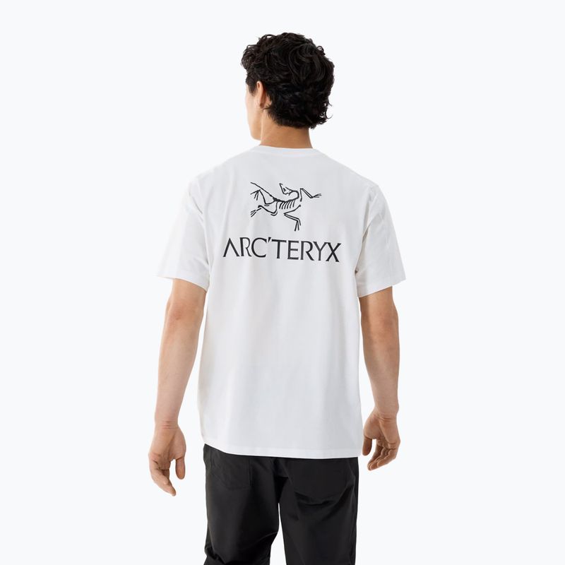 Herren-Shirt Arc'teryx Kragg Sl Cotton Bird Word white light/black 3