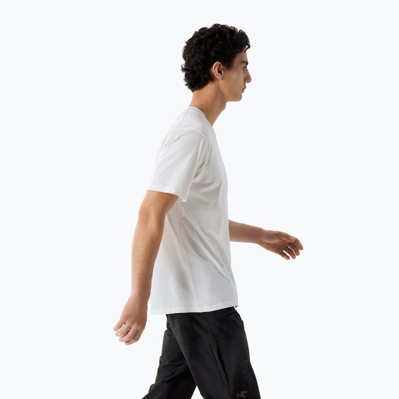 Herren-Shirt Arc'teryx Kragg Sl Cotton Bird Word white light/black 4