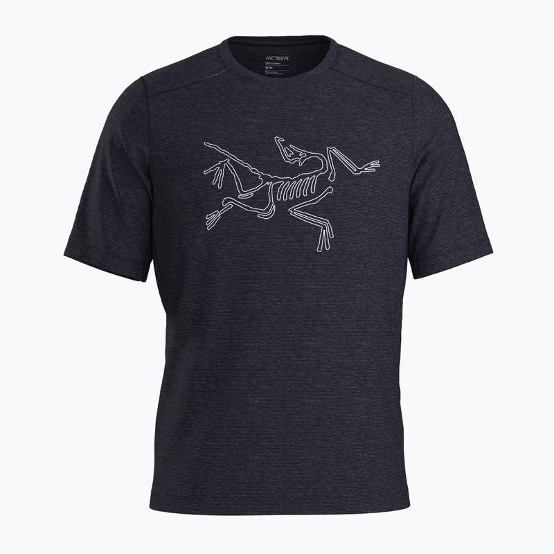 Herren Arc'teryx Cormac Logo SS schwarz heather T-shirt