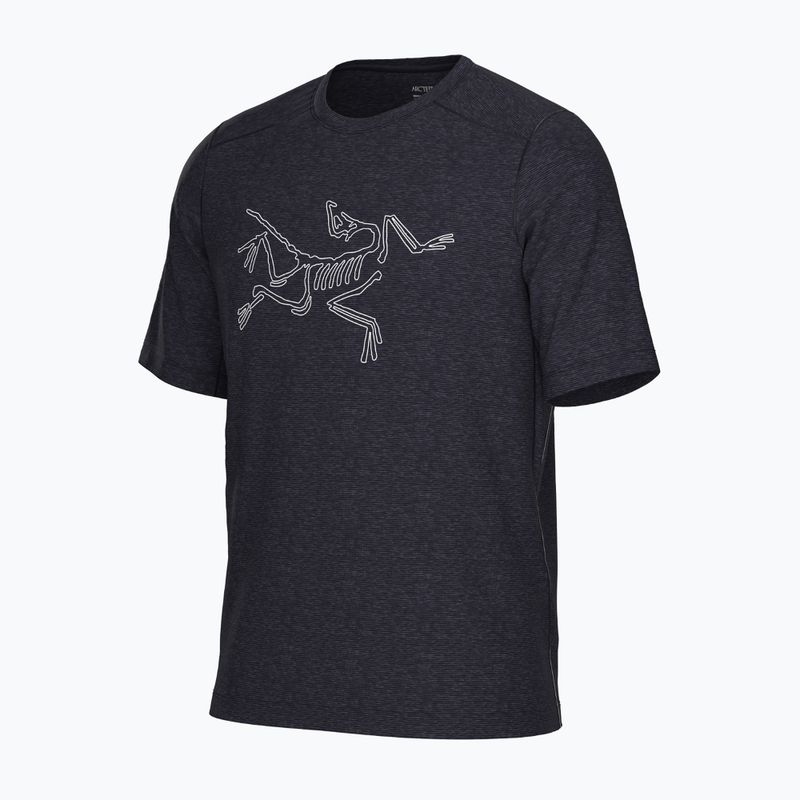 Herren Arc'teryx Cormac Logo SS schwarz heather T-shirt 3