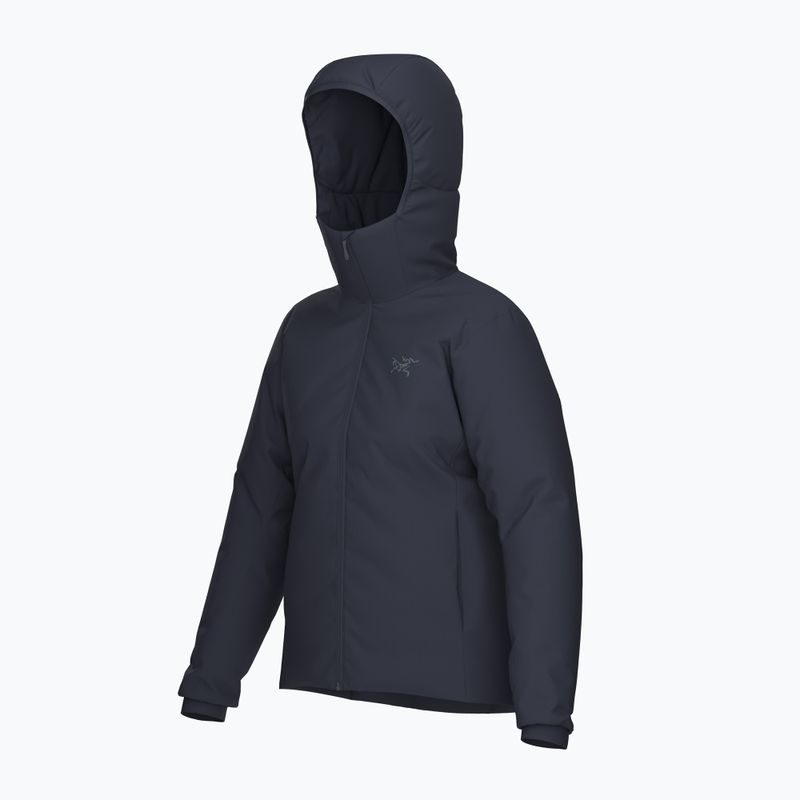 Arc'teryx Atom Hoody Frauen isolierte Jacke schwarz Saphir 3