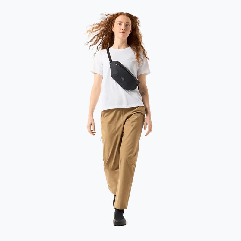 Damen-T-Shirt Arcteryx Kragg Sl Cotton Emblem Crew white light 2