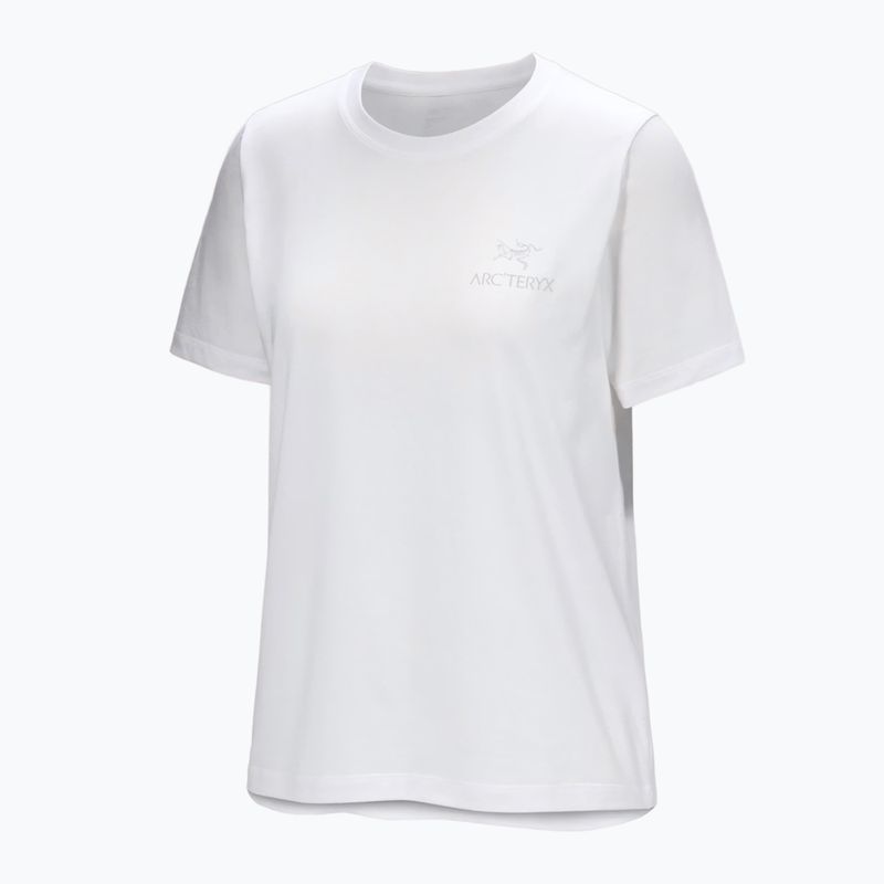 Damen-T-Shirt Arcteryx Kragg Sl Cotton Emblem Crew white light 6