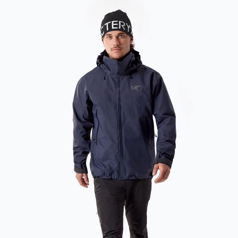 Herren-Regenjacke Arc'teryx Beta AR black sapphire