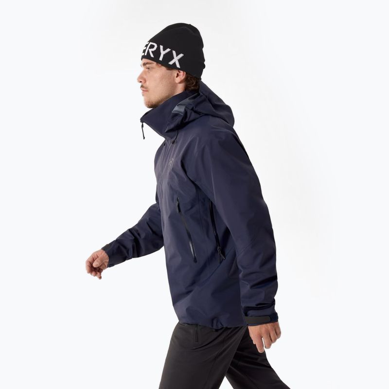 Herren-Regenjacke Arc'teryx Beta AR black sapphire 3