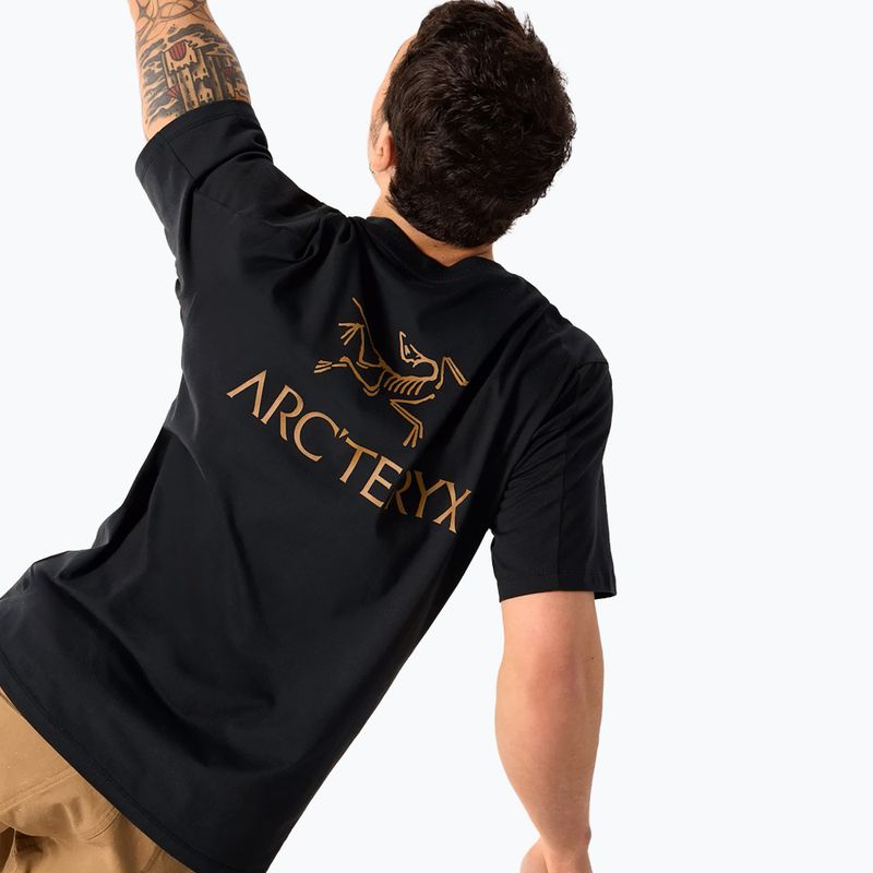 Herren-Shirt Arcteryx Kragg Sl Cotton Bird Word 24k black 4