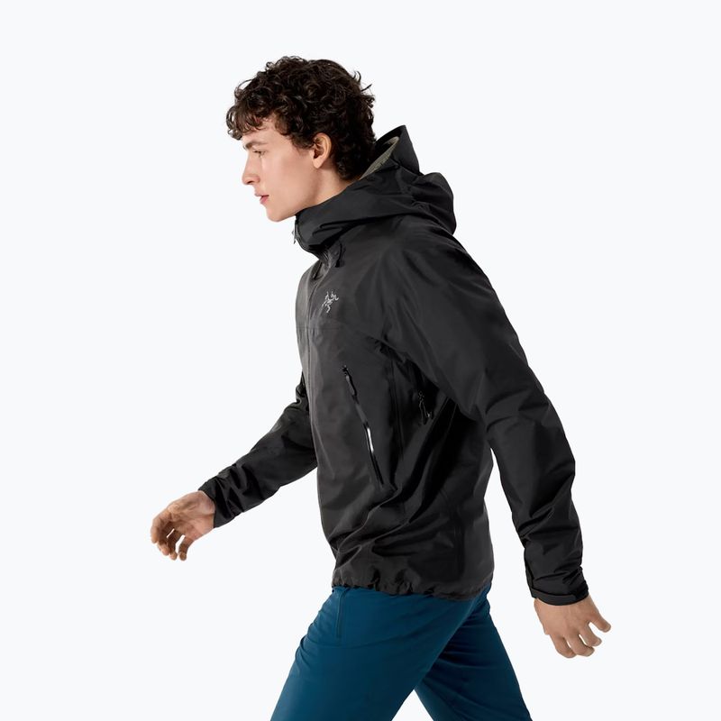 Herren Regenjacke Arcteryx Beta SL black 3
