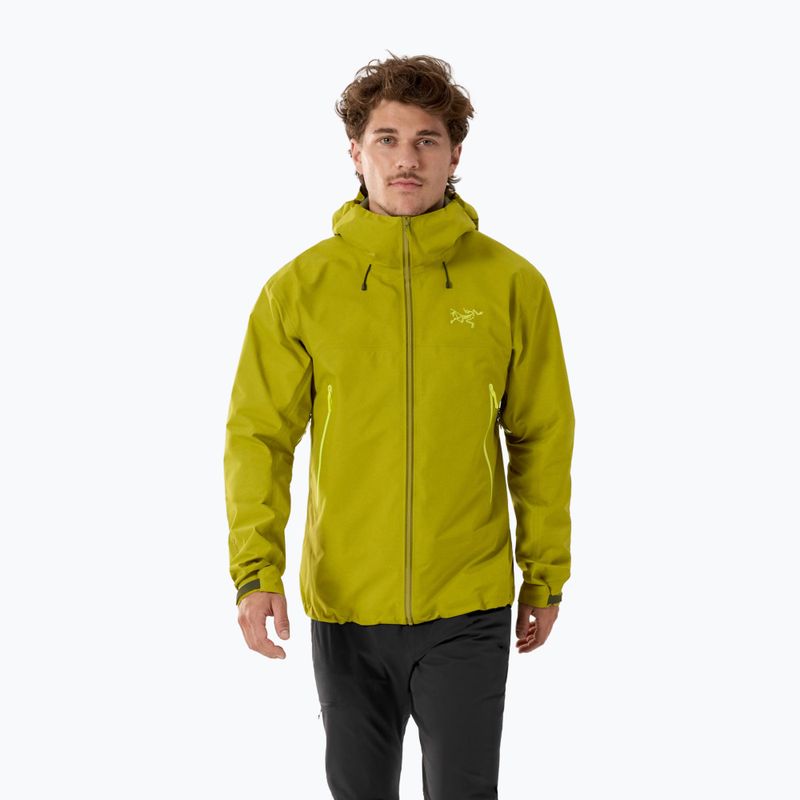 Herren Regenjacke Arc'teryx Beta SL olive moss/euphoria