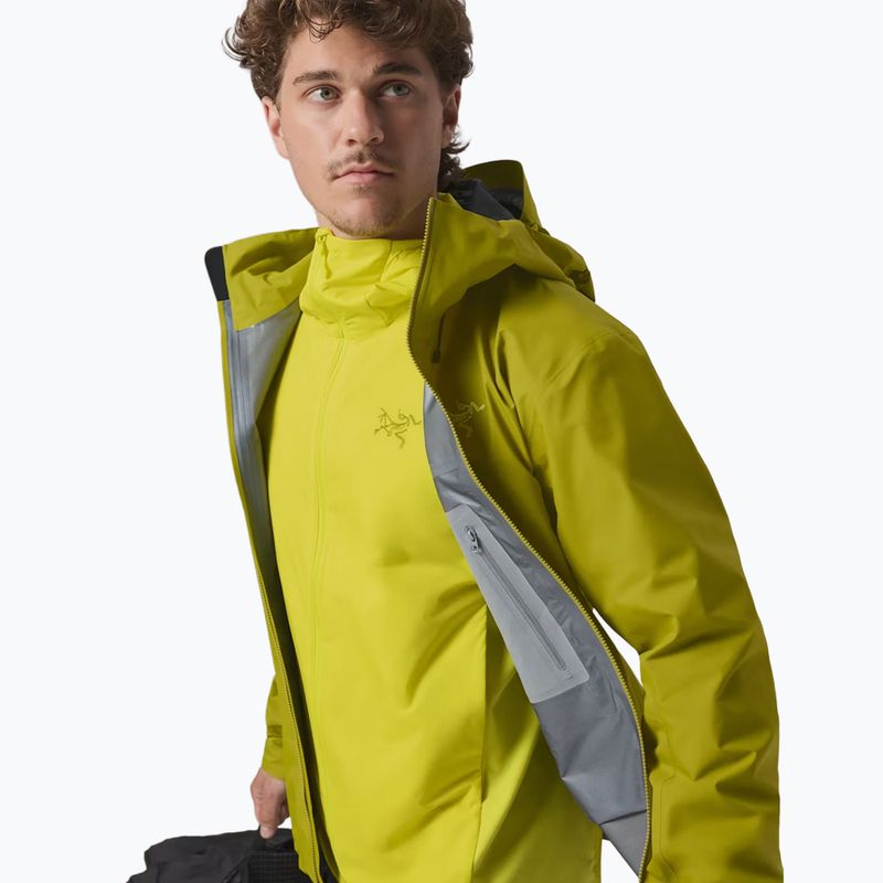 Herren Regenjacke Arcteryx Beta SL olive moss/euphoria 4