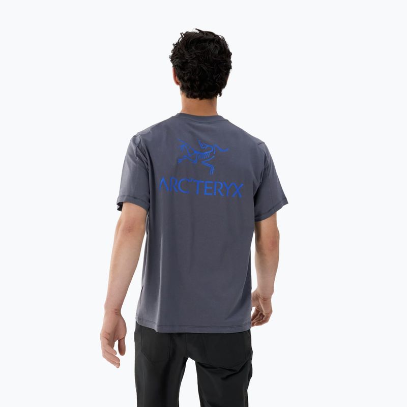 Herren-Shirt Arc'teryx Kragg Sl Cotton Bird Word dk stratus/fluidity 3