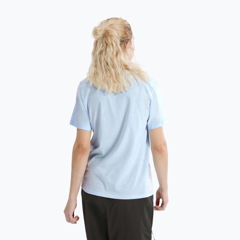 Damen-T-Shirt Arc'teryx Kragg Sl Cotton Emblem Crew mallow alpine blue 3
