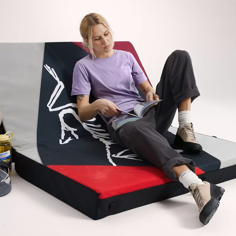 Damen-T-Shirt Arc'teryx Kragg Sl Cotton Emblem Crew mallow 6