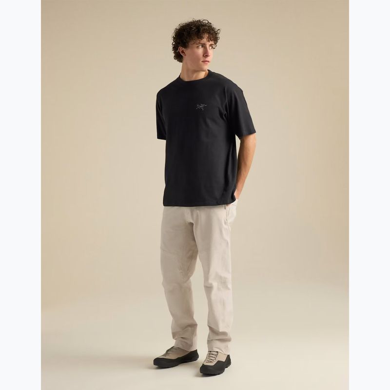 Herren-Shirt Arcteryx Kragg Cotton Emblem Crew SS black 2