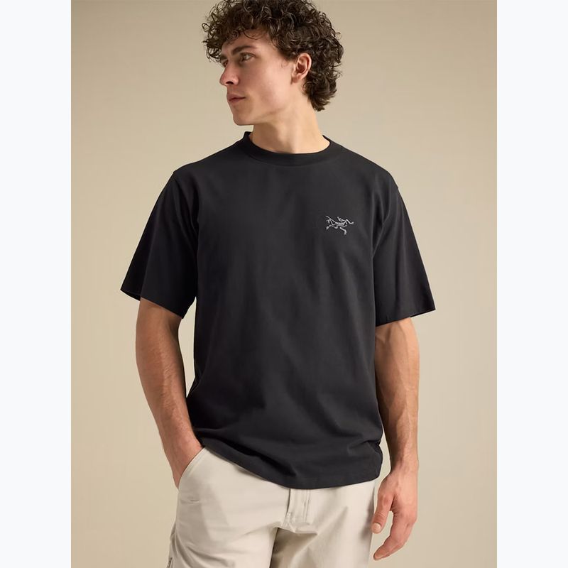 Herren-Shirt Arcteryx Kragg Cotton Emblem Crew SS black 5