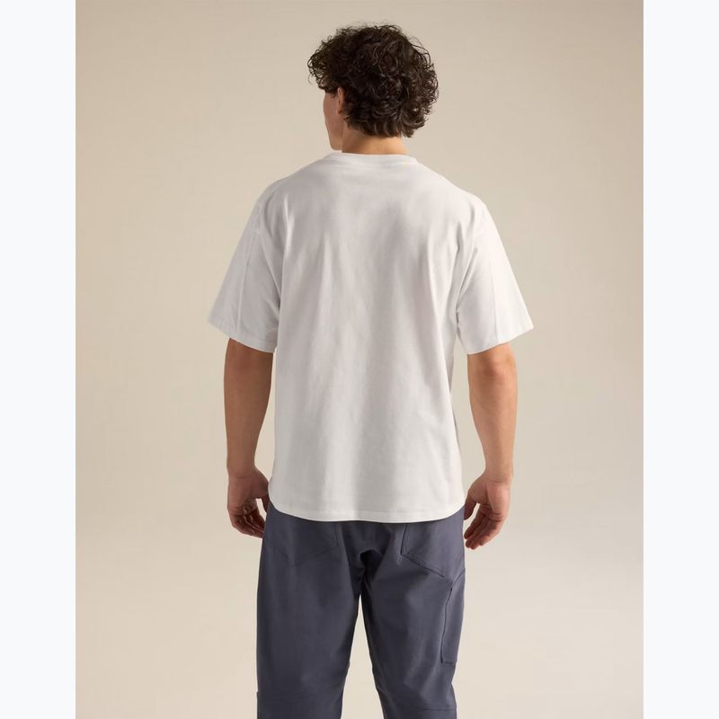 Herren-Shirt Arcteryx Kragg Cotton Emblem Crew SS white light 3