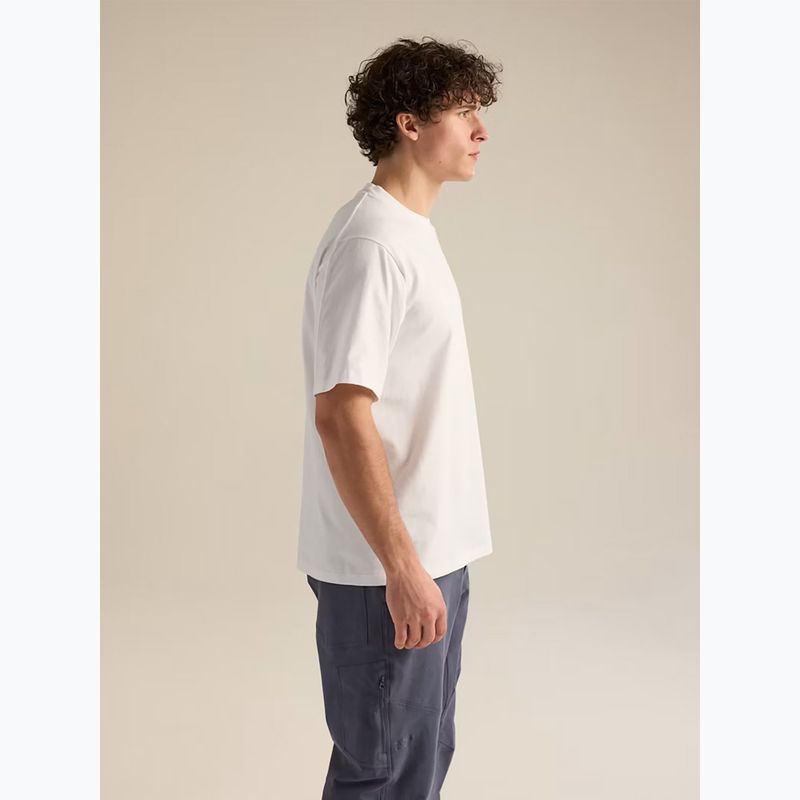 Herren-Shirt Arcteryx Kragg Cotton Emblem Crew SS white light 5