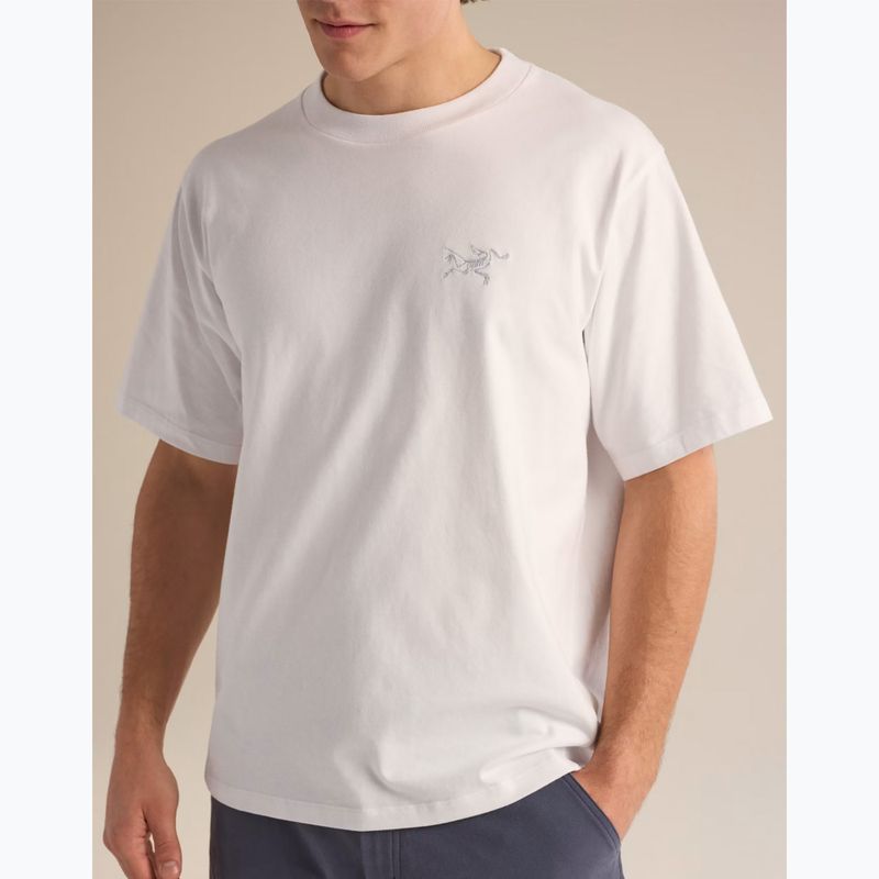 Herren-Shirt Arcteryx Kragg Cotton Emblem Crew SS white light 6