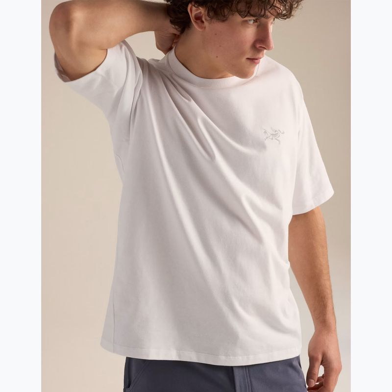 Herren-Shirt Arcteryx Kragg Cotton Emblem Crew SS white light 7