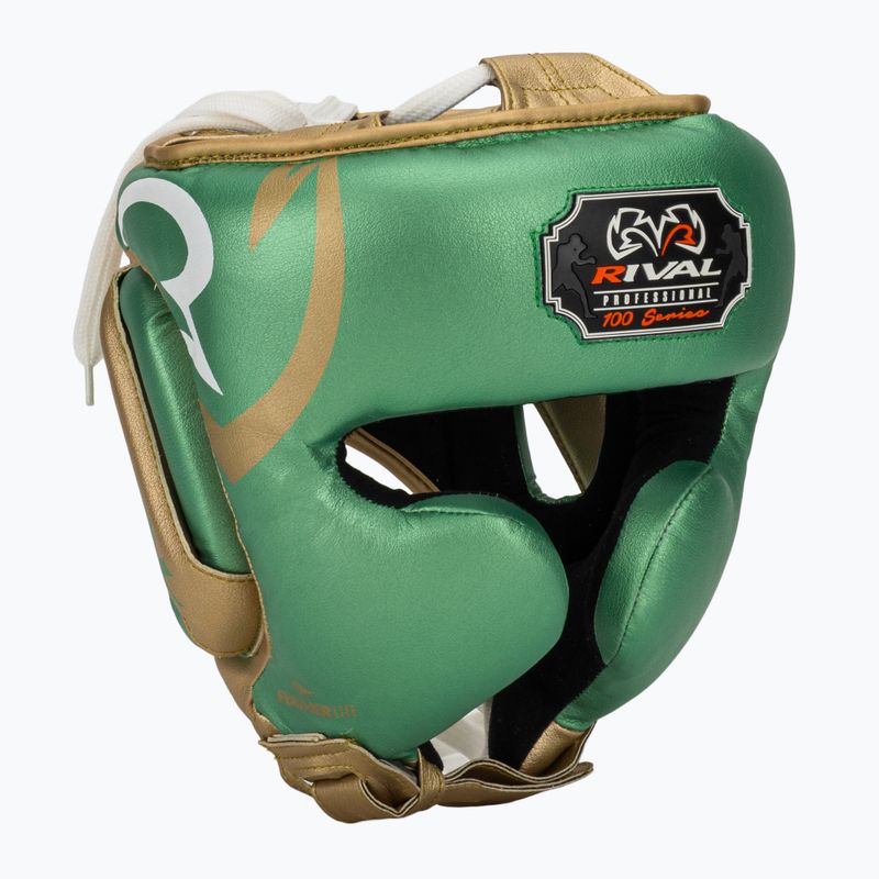 Boxhelm Rival RHG100 Professional Headgear green/gold