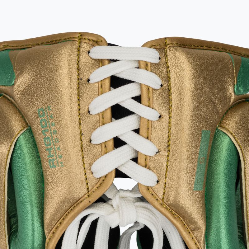 Boxhelm Rival RHG100 Professional Headgear green/gold 5