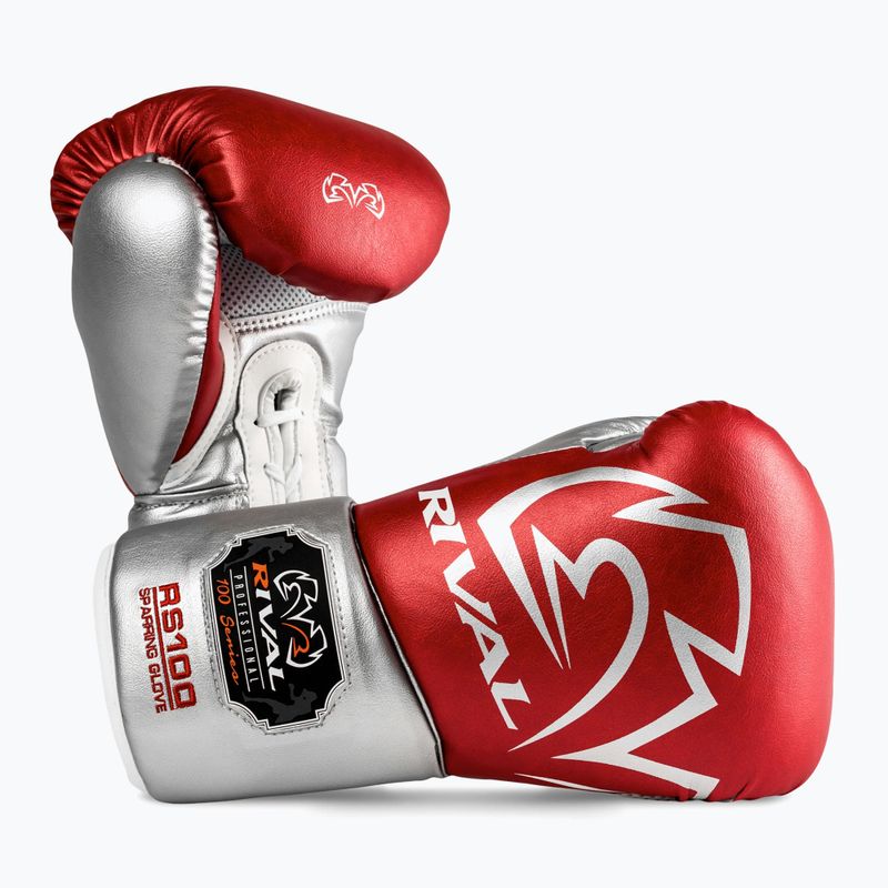 Boxhandschuhe Rival RS100 Professional red/silver 2
