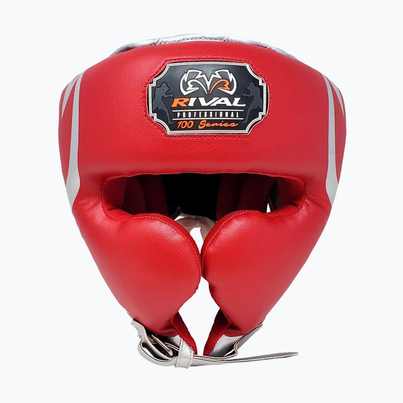 Boxhelm Rival RHG100 Professional Headgear red/silver