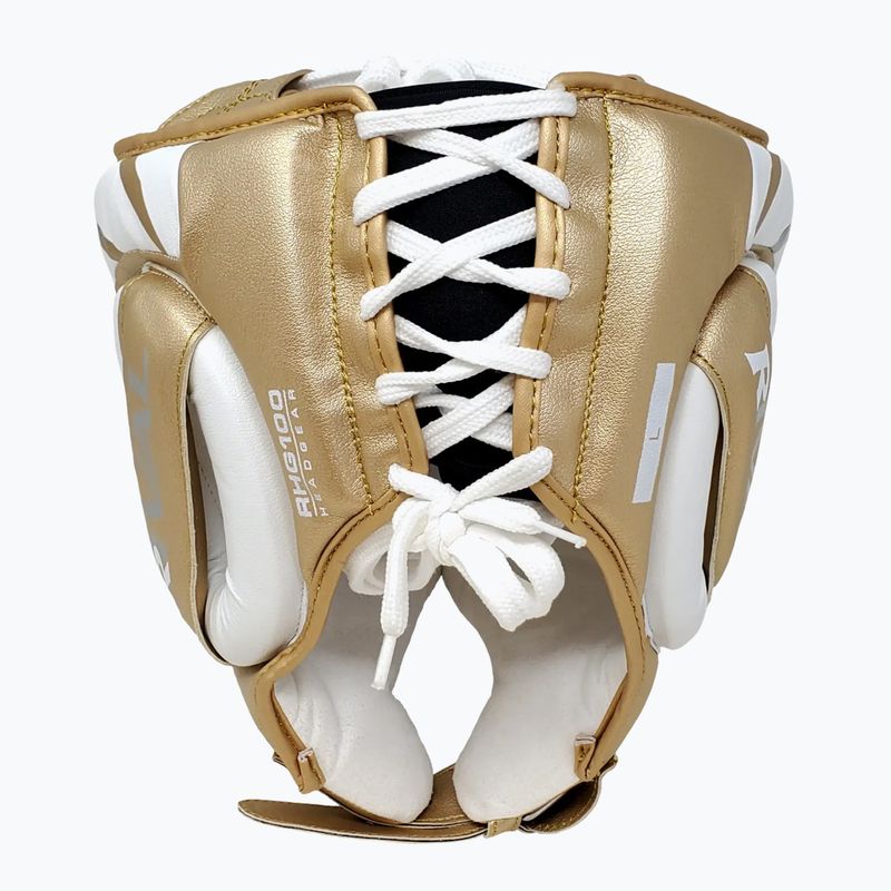 Kopfschutz Rival RHG100 Professional Headgear white/gold 3