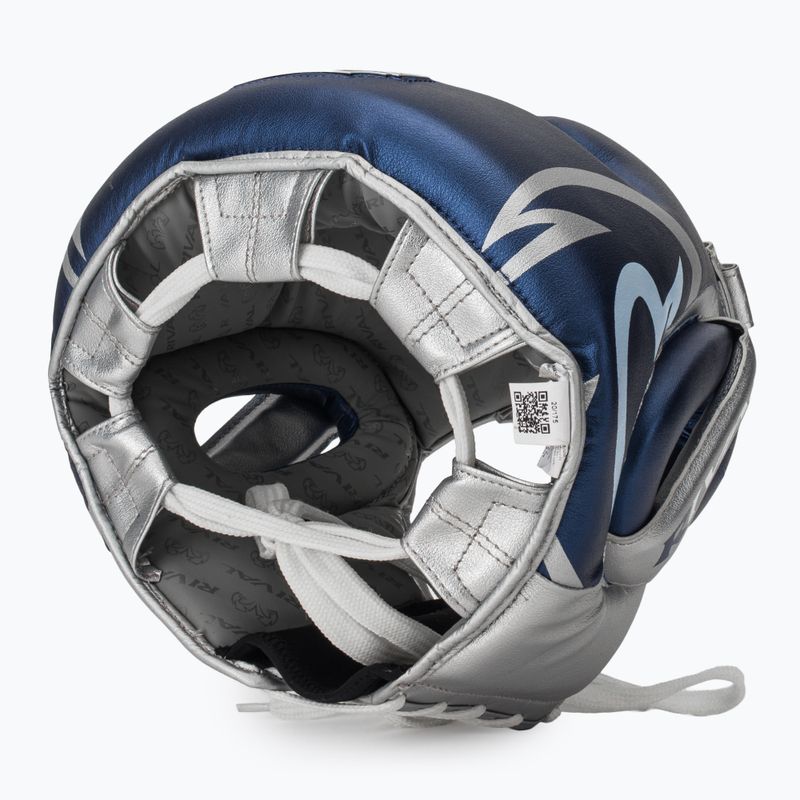 Rival RHG100 Professional Headgear blau/silberner Boxhelm 6