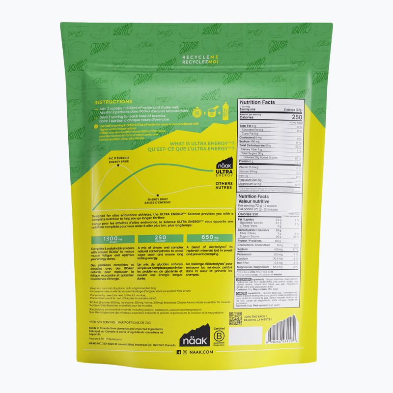 Näak Ultra Energy Drink Mix 720 g Limette 2