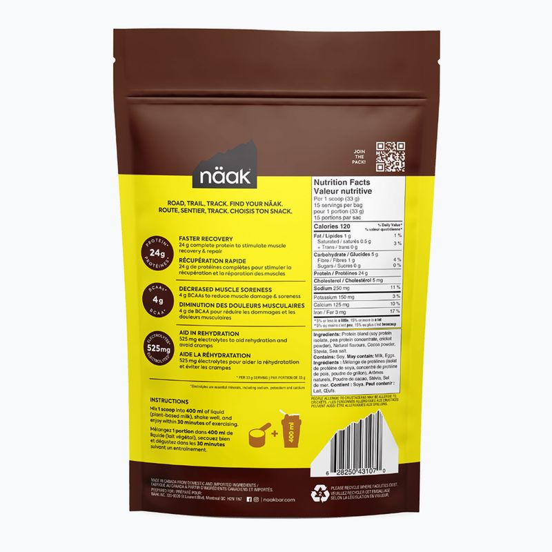 Molke Näak Ultra Recovery Proteinpulver 500 g Schokolade 2