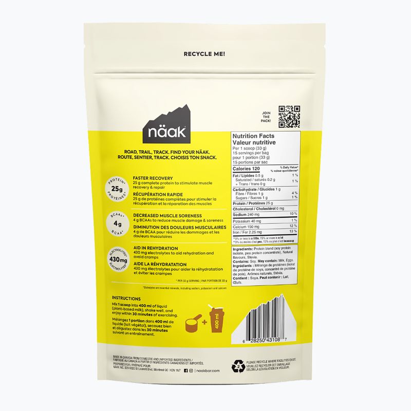 Molke Näak Ultra Recovery Protein-Pulver 500 g Vanille 2