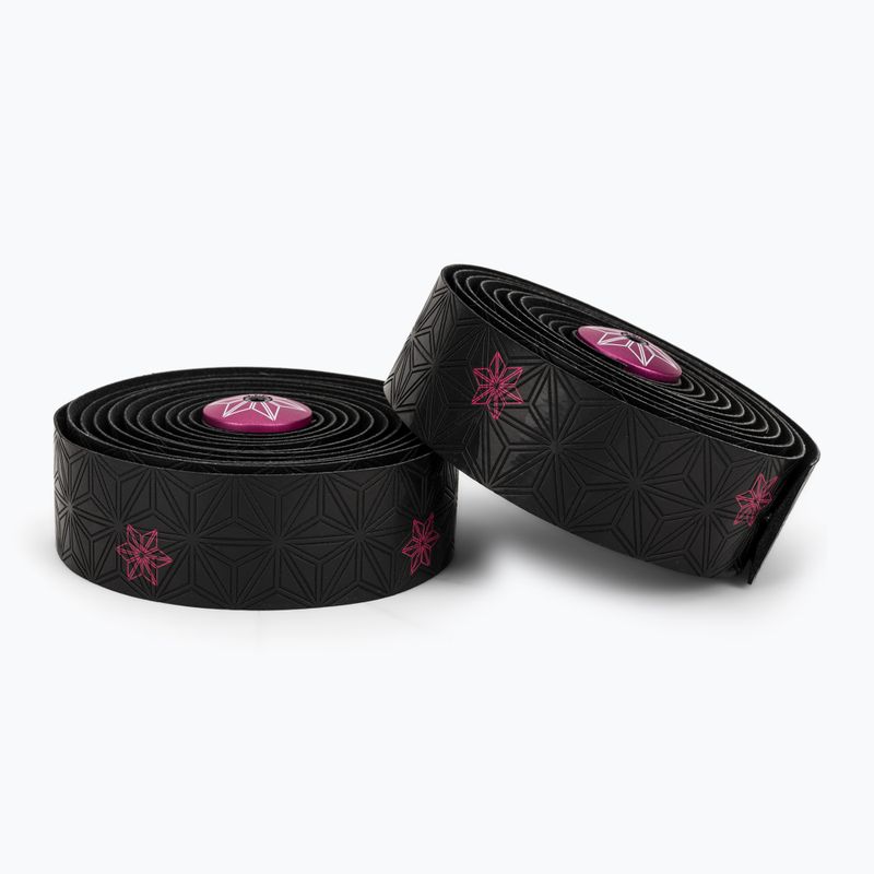 SUPACAZ Super Sticky Kush Galaxy neonpink/rosa Sternstopfen Lenkerumwicklung 2