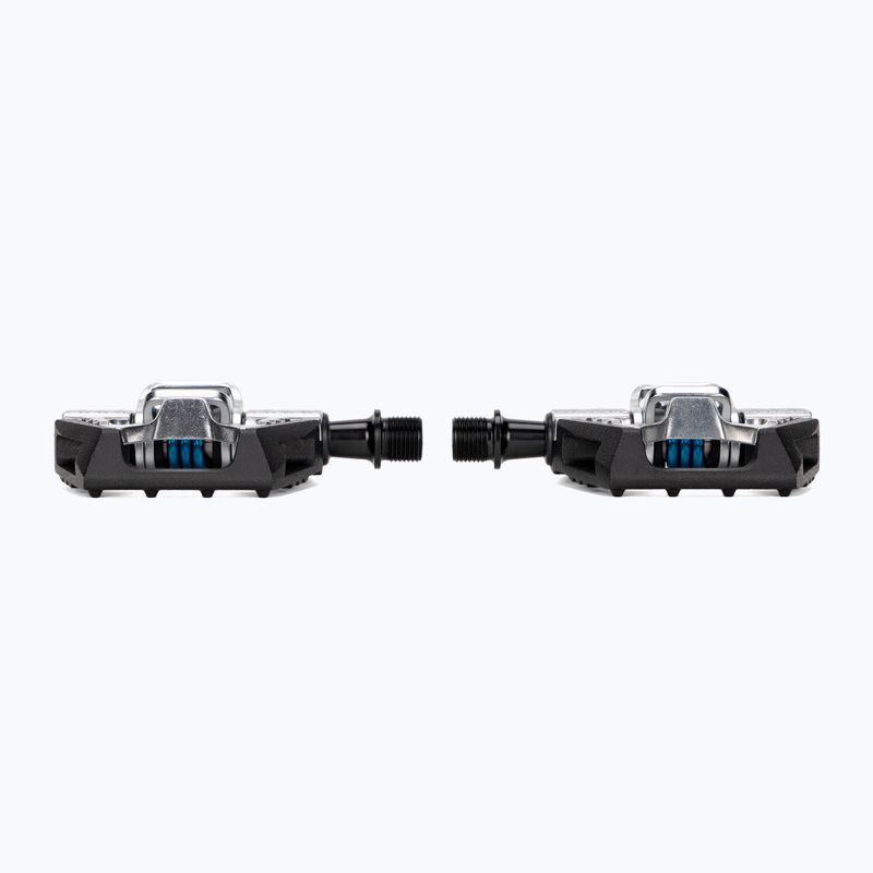 Crankbrothers Double Shot 2 schwarz/silber/blaue Fahrradpedale 3