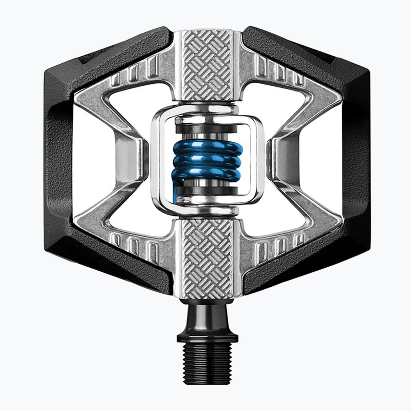 Crankbrothers Double Shot 2 schwarz/silber/blaue Fahrradpedale 5