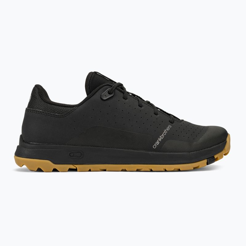 Crankbrothers Stamp Trail Lace schwarz/schwarz/gum Laufsohle Plattform Radschuhe 2
