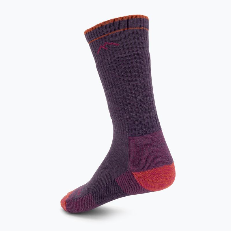 Damensocken Darn Tough Hiker plum heather 2