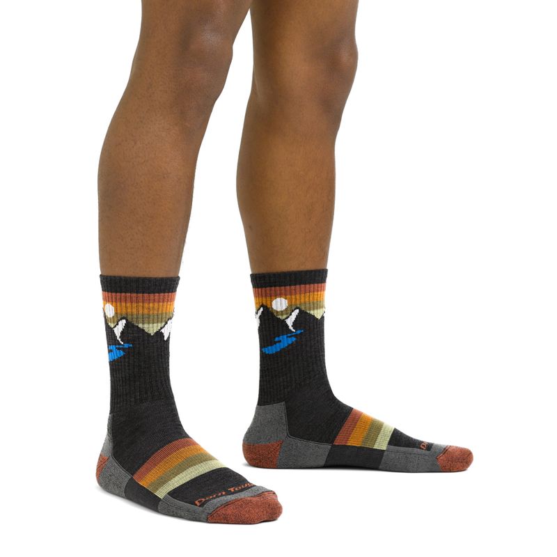 Herren­socken Darn Tough Sunset Ridge Micro Crew Lightweight with Cushion charcoal 2