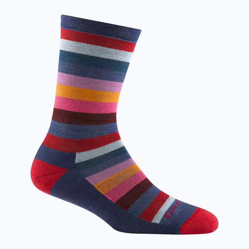 Socken Trekking Damen Darn Tough Mystic Stripe Crew denim