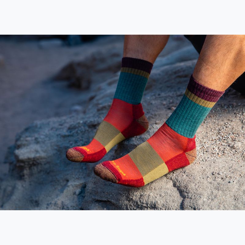 Socken Trekking Herren Darn Tough Heady Stripe teal 2