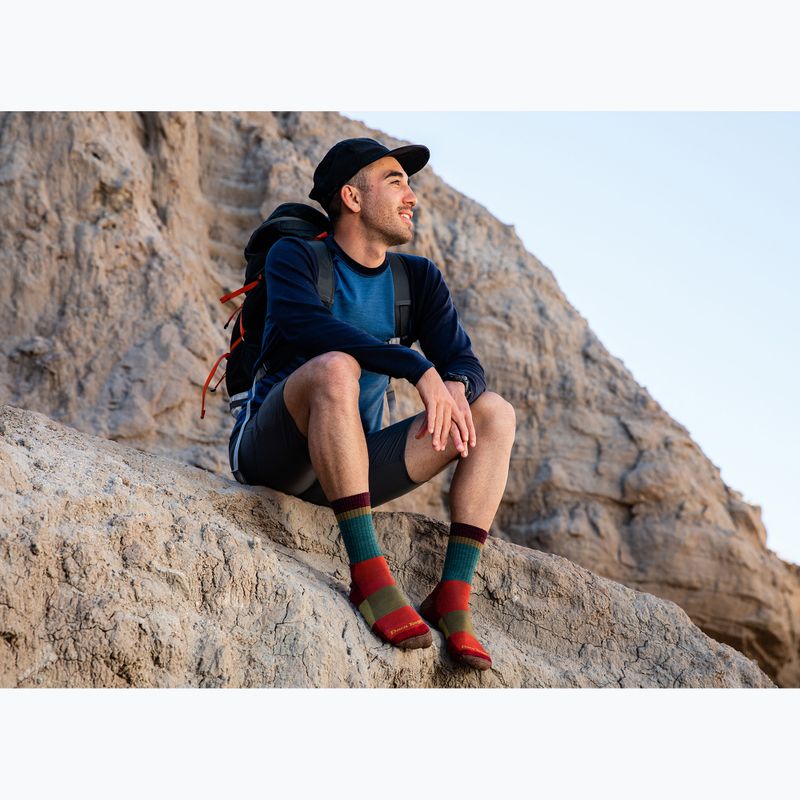 Socken Trekking Herren Darn Tough Heady Stripe teal 3