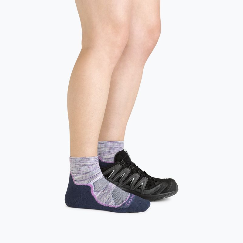 Socken Damen Darn Tough Light Hiker 1/4 Sock Cushion cosmic purple 2