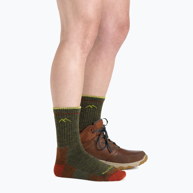 Socken Trekking Damen Darn Tough Hiker Micro Crew forest