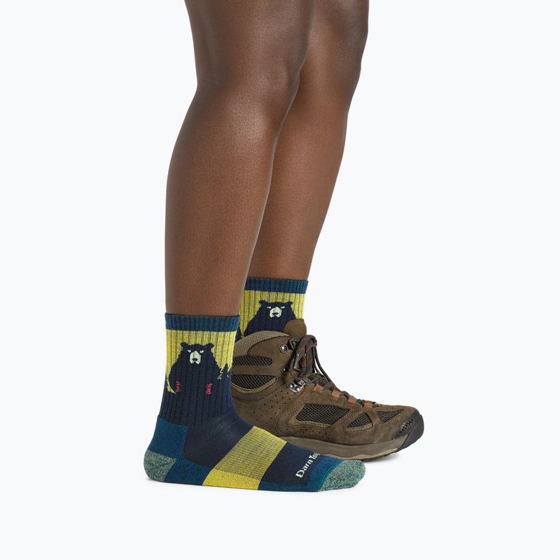 Socken Damen Darn Tough Bear Town Micro Crew Cushion dark teal 2