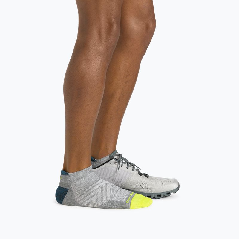 Herren-Socken Darn Tough Run No Show grau 2