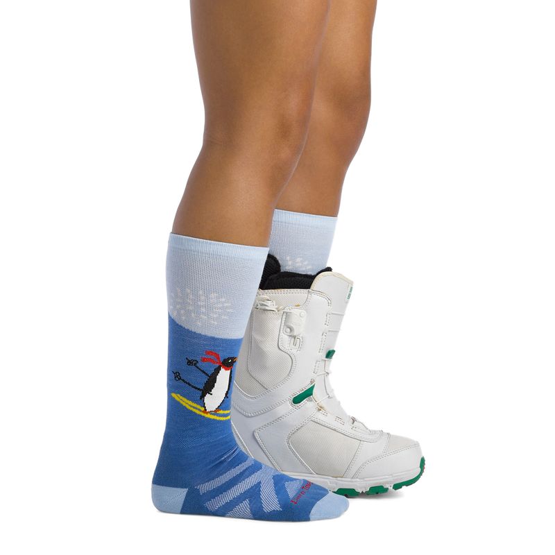 Skisocken für Kinder Darn Tough Penguin Peak OTC Midweight with Cushion stellar 3