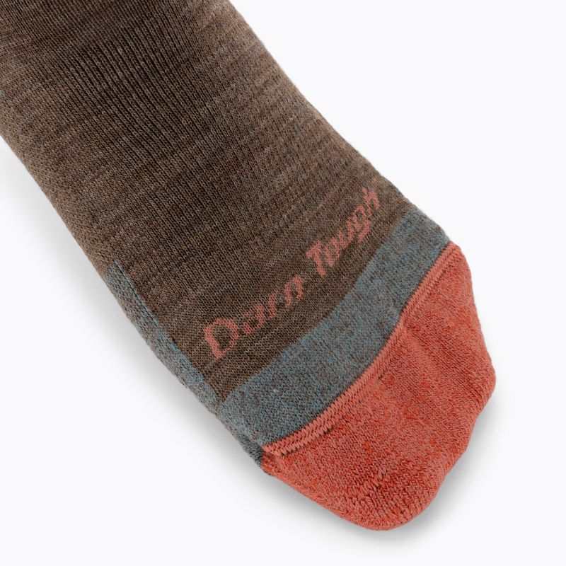 Damensocken Darn Tough Hiker Micro Crew bark 3